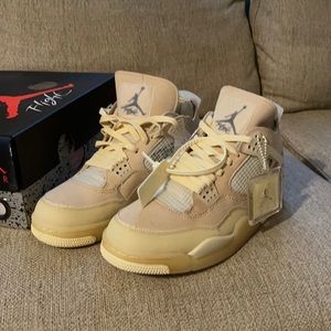 Off white/Beige Flight Jordans size 12 NWT
